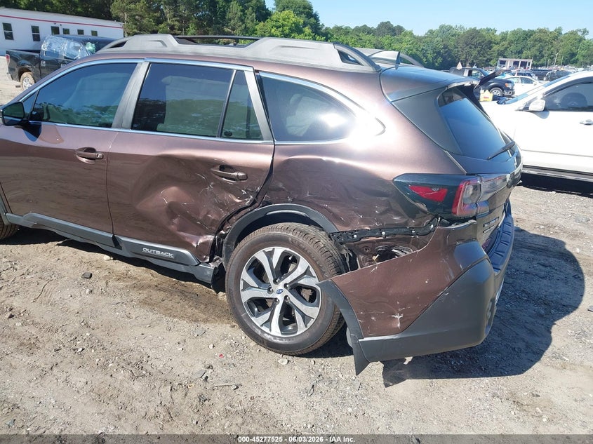 2021 Subaru Outback VIN 4S4BTAMC2M3169771 IAAI salvage auction — LEFT REAR, Salvage (Georgia), sold $5,100 on 2026-07-26 (photo 6)