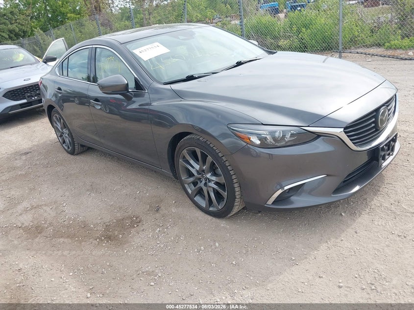 2017 Mazda 6 VIN JM1GL1W56H1139019 IAAI salvage auction — HAIL, Salvage Title, sold $7,575 on 2026-07-07 (photo 1)
