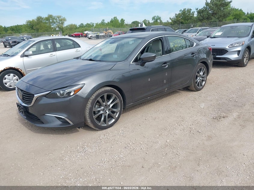 2017 Mazda 6 VIN JM1GL1W56H1139019 IAAI salvage auction — HAIL, Salvage Title, sold $7,575 on 2026-07-07 (photo 2)