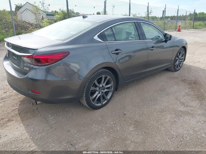 2017 Mazda 6 VIN JM1GL1W56H1139019 IAAI salvage auction — HAIL, Salvage Title, sold $7,575 on 2026-07-07 (photo 4)