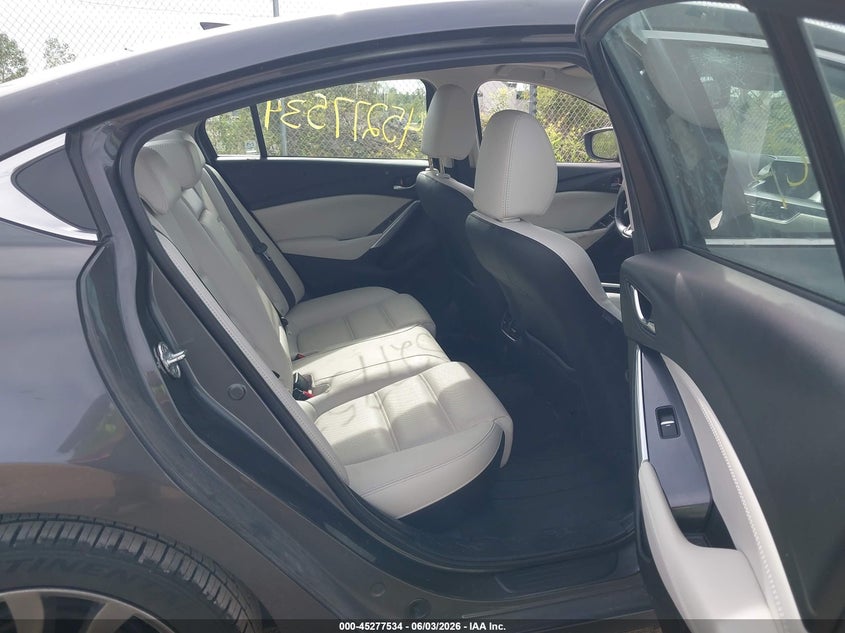 2017 Mazda 6 VIN JM1GL1W56H1139019 IAAI salvage auction — HAIL, Salvage Title, sold $7,575 on 2026-07-07 (photo 8)