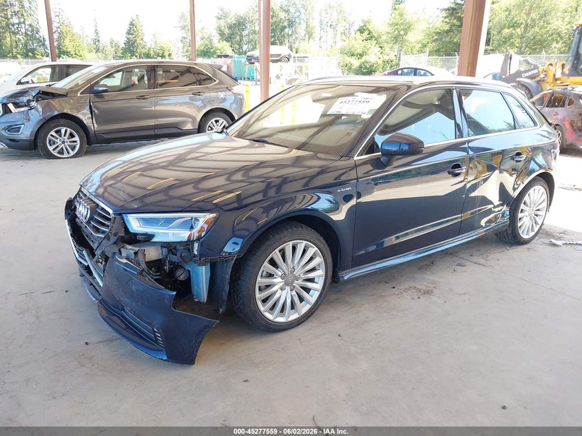 2018 Audi A3 VIN WAUTPBFF0JA062636 IAAI salvage auction — FRONT & REAR, Salvage Title, sold $1,250 on 2026-07-29 (photo 2)