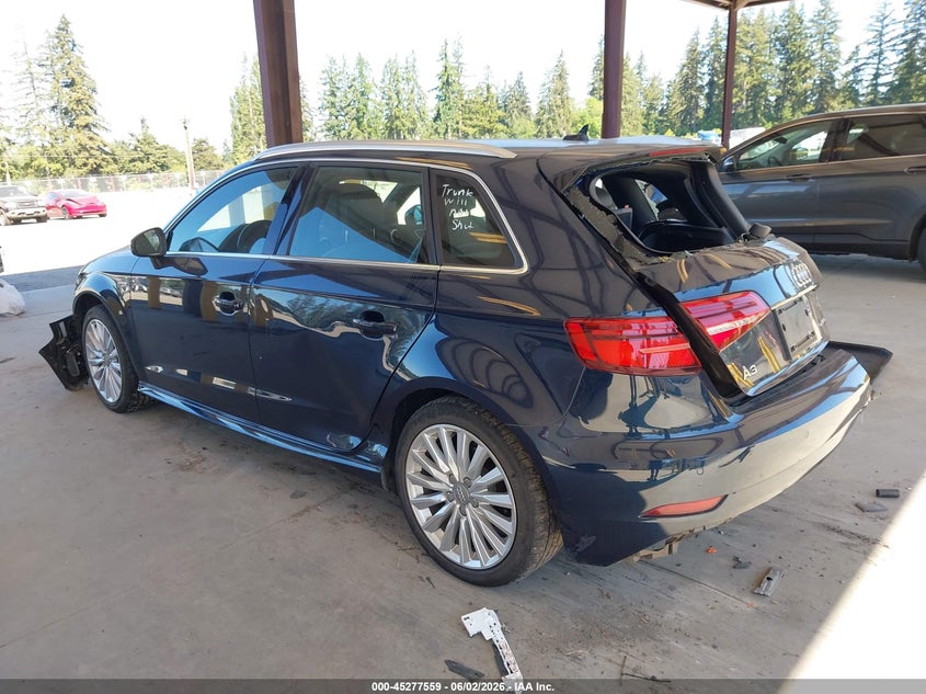 2018 Audi A3 VIN WAUTPBFF0JA062636 IAAI salvage auction — FRONT & REAR, Salvage Title, sold $1,250 on 2026-07-29 (photo 3)