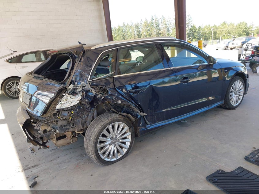2018 Audi A3 VIN WAUTPBFF0JA062636 IAAI salvage auction — FRONT & REAR, Salvage Title, sold $1,250 on 2026-07-29 (photo 4)