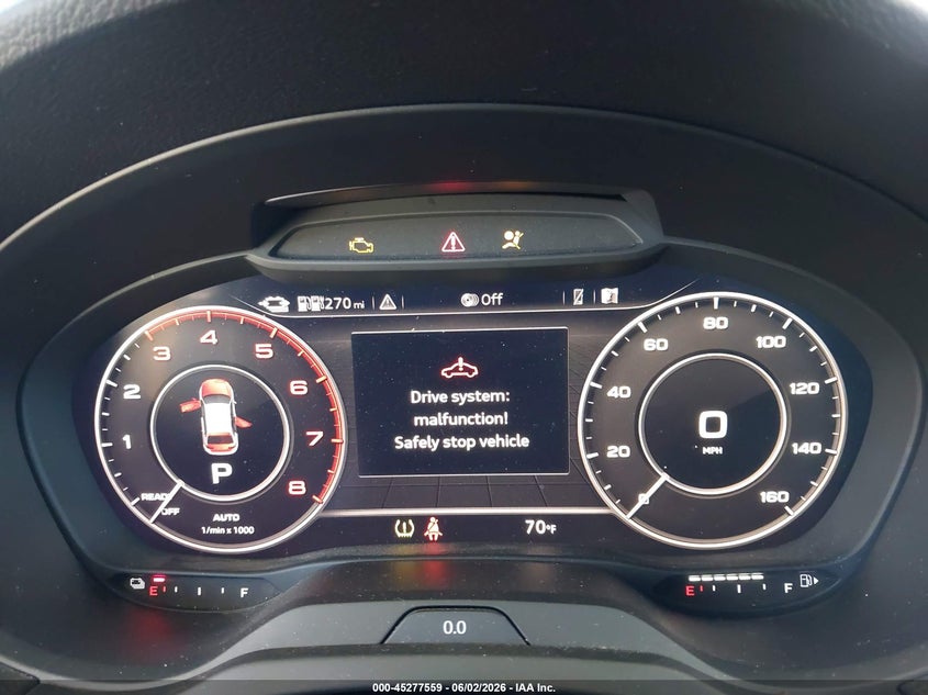 2018 Audi A3 VIN WAUTPBFF0JA062636 IAAI salvage auction — FRONT & REAR, Salvage Title, sold $1,250 on 2026-07-29 (photo 7)