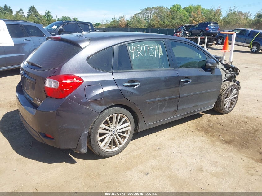 2015 Subaru Impreza VIN JF1GPAM62FH210873 IAAI salvage auction — FRONT END, Salvage Title, sold $225 on 2026-07-23 (photo 4)