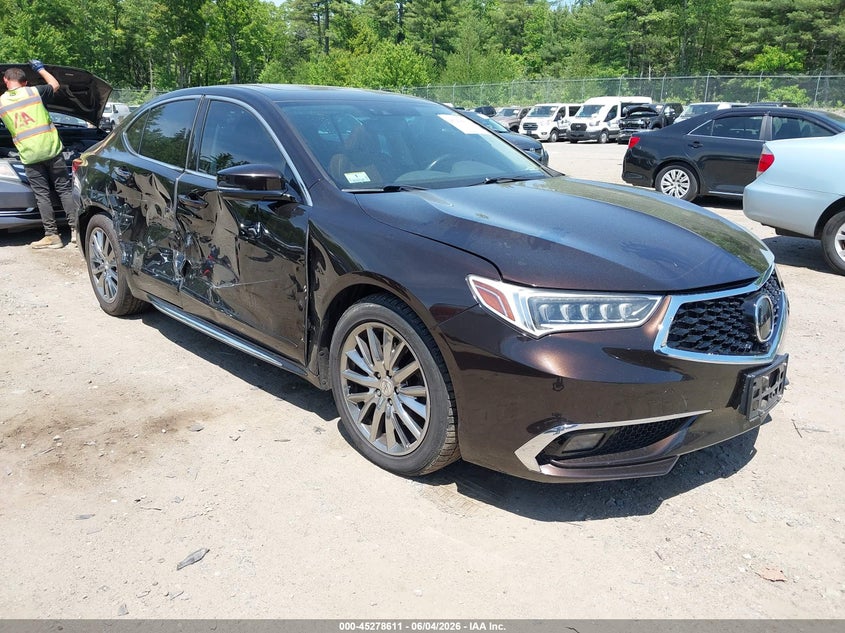 2018 Acura Tlx VIN 19UUB3F70JA000062 IAAI salvage auction — SIDE, Salvage (Massachusetts), sold $2,200 on 2026-07-25 (photo 1)