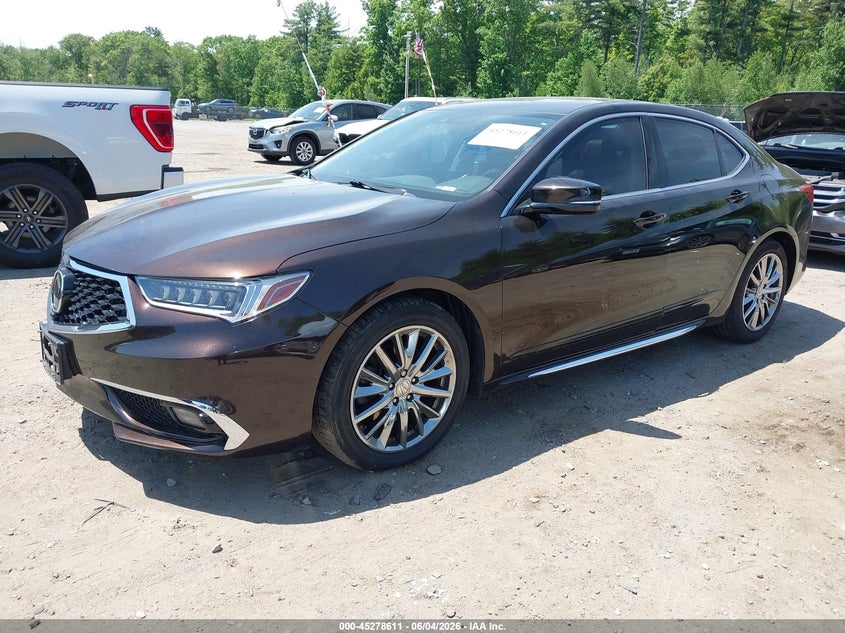 2018 Acura Tlx VIN 19UUB3F70JA000062 IAAI salvage auction — SIDE, Salvage (Massachusetts), sold $2,200 on 2026-07-25 (photo 2)