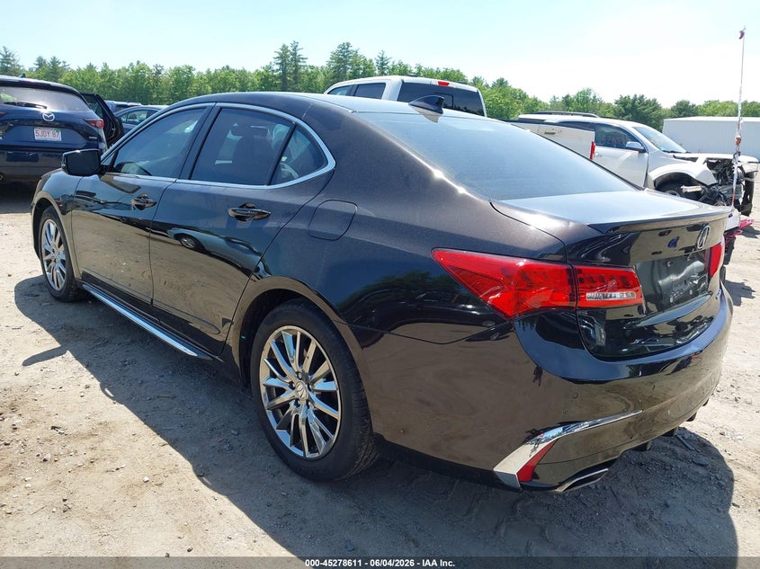 2018 Acura Tlx VIN 19UUB3F70JA000062 IAAI salvage auction — SIDE, Salvage (Massachusetts), sold $2,200 on 2026-07-25 (photo 3)