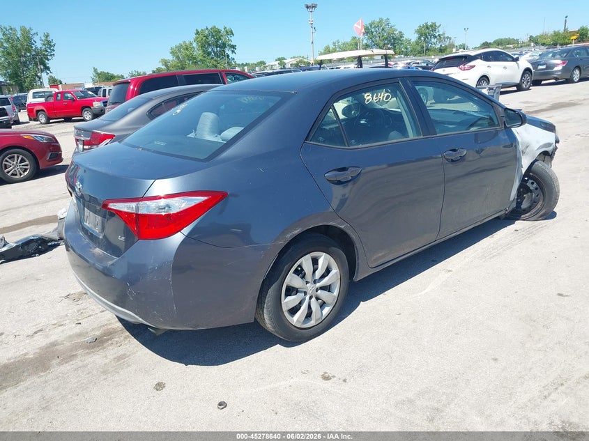 2015 Toyota Corolla VIN 5YFBURHE6FP270950 IAAI salvage auction — NORMAL WEAR, Clear (Illinois), sold $1,925 on 2026-07-06 (photo 4)