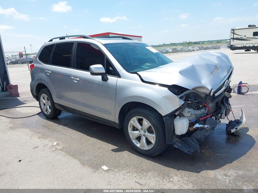 2015 Subaru Forester VIN JF2SJADC6FH483053 IAAI salvage auction — FRONT END, Salvage Title, sold $275 on 2026-07-16 (photo 1)