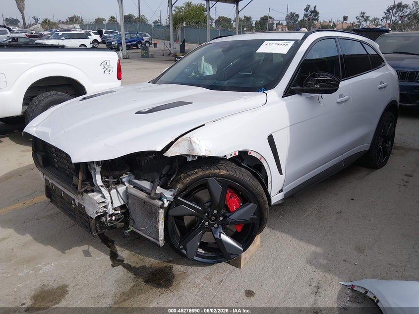 2021 Jaguar F-pace VIN SADCZ2EE2MA680944 IAAI salvage auction — FRONT END, Salvage (South Carolina), sold $425 on 2026-07-29 (photo 2)