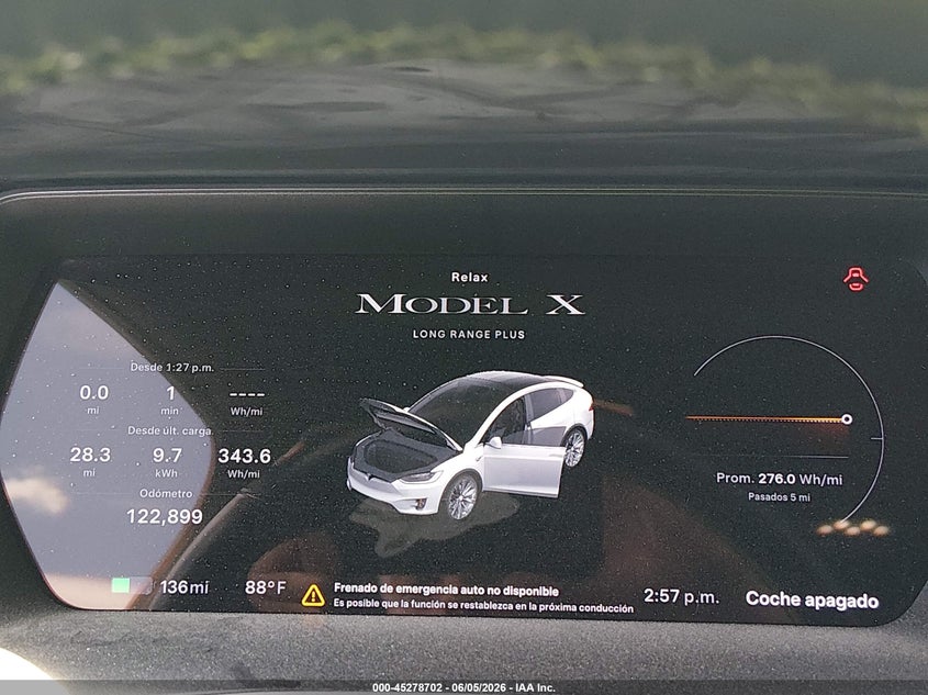 2020 Tesla Model x VIN 5YJXCBE26LF233365 IAAI salvage auction — LEFT FRONT, Salvage Title, sold $9,700 on 2026-07-16 (photo 7)