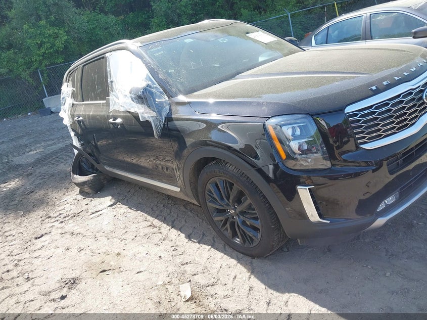 2021 Kia Telluride VIN 5XYP5DHC8MG119162 IAAI salvage auction — RIGHT SIDE, Salvage Title, sold $6,100 on 2026-07-28 (photo 1)