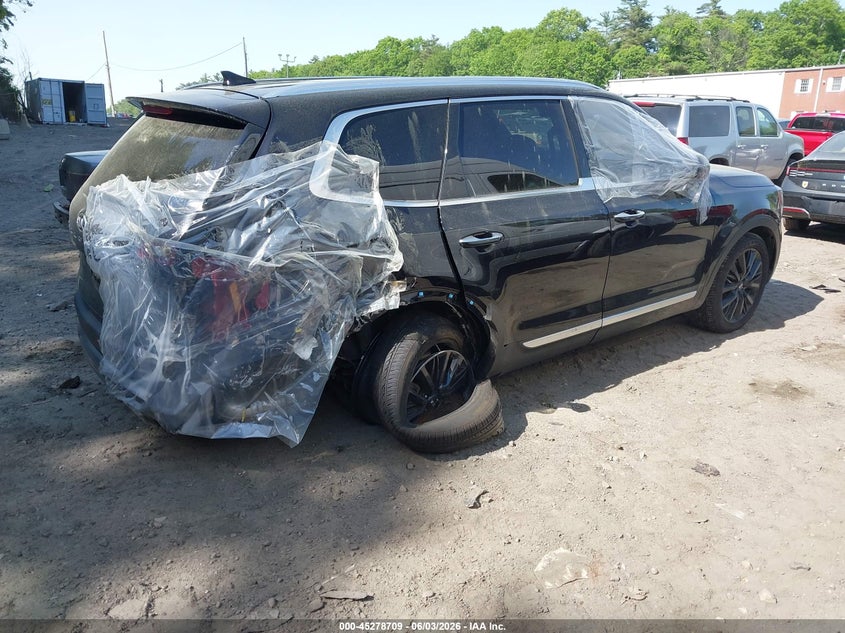 2021 Kia Telluride VIN 5XYP5DHC8MG119162 IAAI salvage auction — RIGHT SIDE, Salvage Title, sold $6,100 on 2026-07-28 (photo 4)