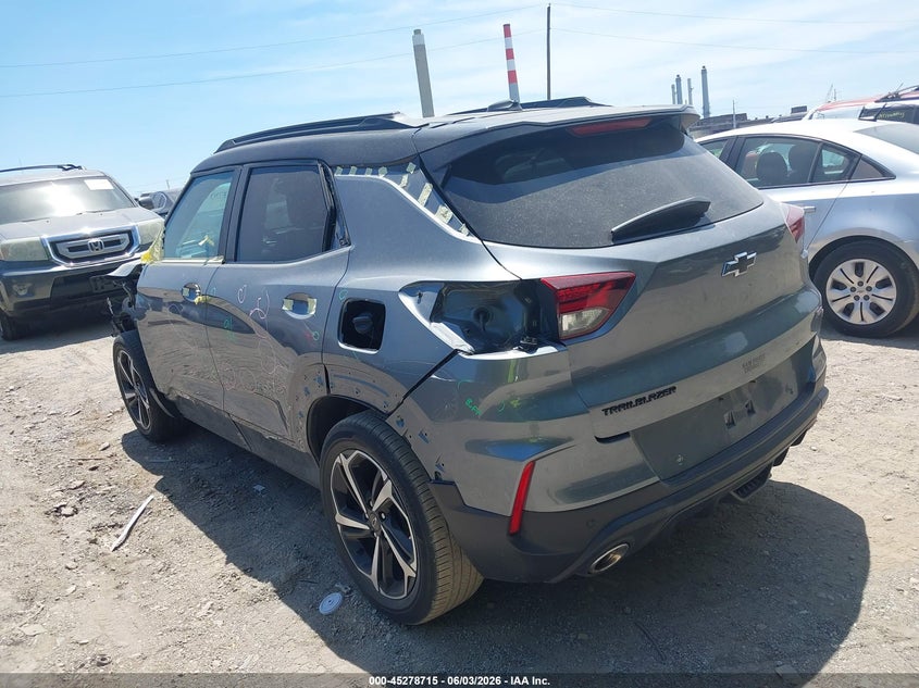 2021 Chevrolet Trailblazer VIN KL79MTSL4MB165268 IAAI salvage auction — LEFT SIDE, Salvage Title, sold $5,000 on 2026-07-08 (photo 3)