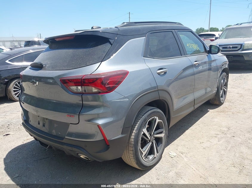 2021 Chevrolet Trailblazer VIN KL79MTSL4MB165268 IAAI salvage auction — LEFT SIDE, Salvage Title, sold $5,000 on 2026-07-08 (photo 4)