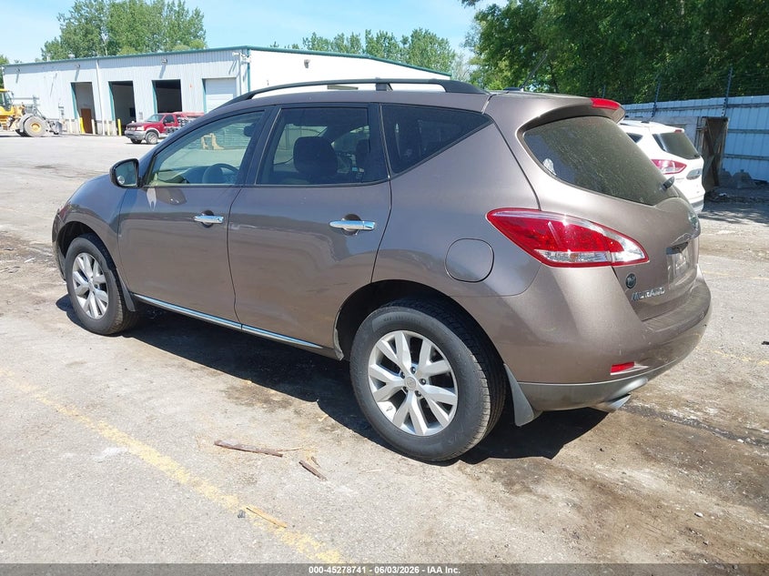 2014 Nissan Murano VIN JN8AZ1MWXEW523923 IAAI salvage auction — FRONT END, Salvage Title, sold $825 on 2026-07-13 (photo 3)