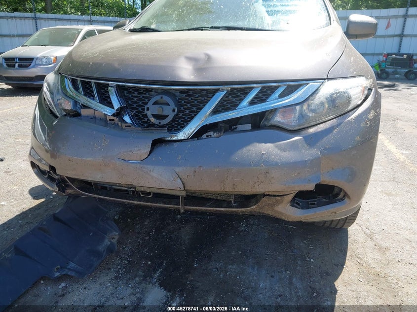 2014 Nissan Murano VIN JN8AZ1MWXEW523923 IAAI salvage auction — FRONT END, Salvage Title, sold $825 on 2026-07-13 (photo 6)