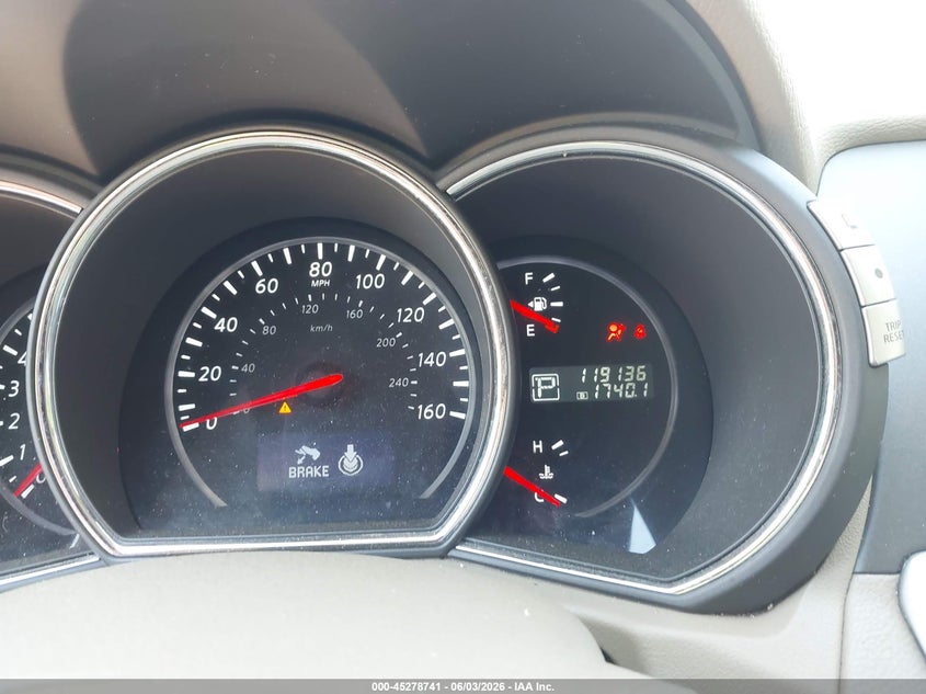 2014 Nissan Murano VIN JN8AZ1MWXEW523923 IAAI salvage auction — FRONT END, Salvage Title, sold $825 on 2026-07-13 (photo 7)