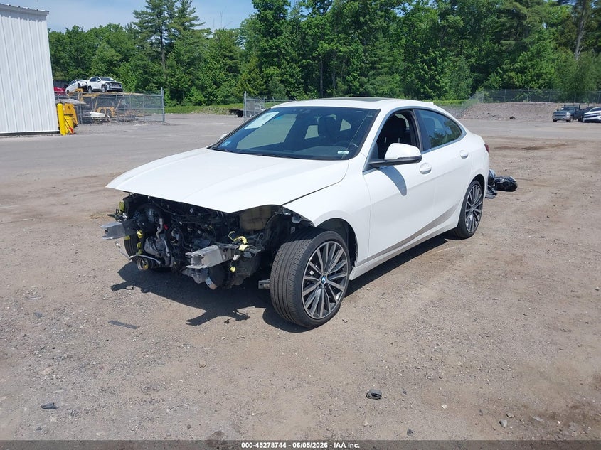 2022 BMW 2er VIN WBA73AK05N7L28812 IAAI salvage auction — FRONT END, Salvage (Massachusetts), sold $6,750 on 2026-07-31 (photo 2)