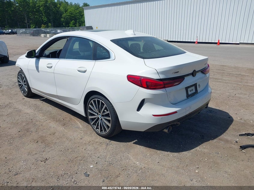 2022 BMW 2er VIN WBA73AK05N7L28812 IAAI salvage auction — FRONT END, Salvage (Massachusetts), sold $6,750 on 2026-07-31 (photo 3)
