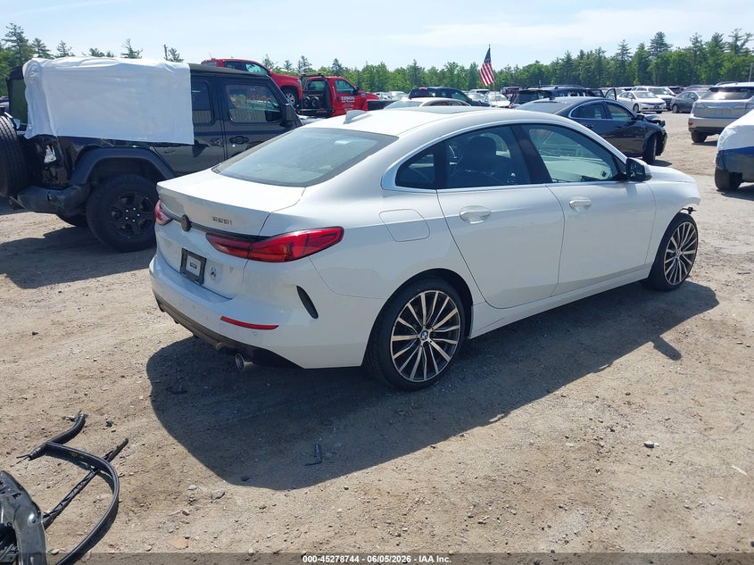 2022 BMW 2er VIN WBA73AK05N7L28812 IAAI salvage auction — FRONT END, Salvage (Massachusetts), sold $6,750 on 2026-07-31 (photo 4)