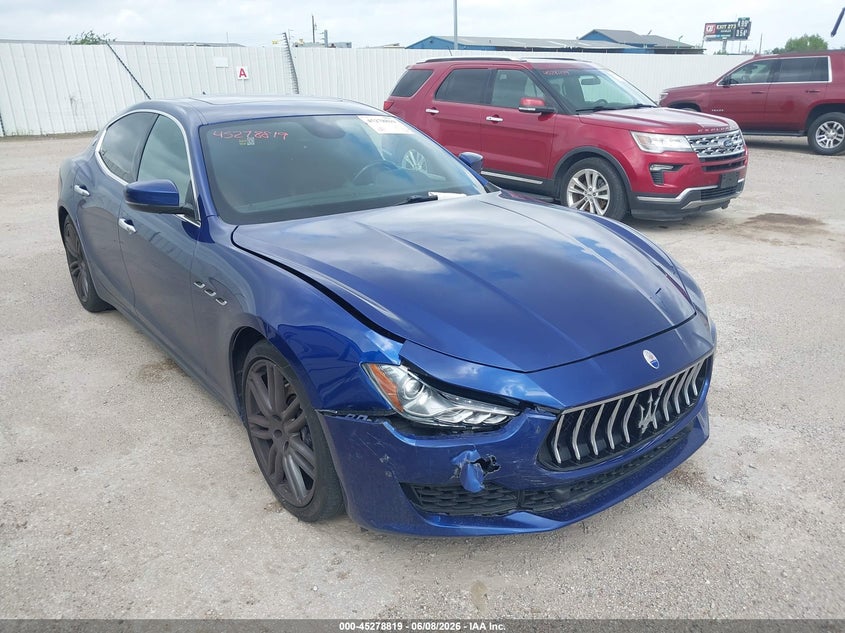 2018 Maserati Ghibli VIN ZAM57YTA4J1271672 IAAI salvage auction — FRONT END, Salvage Title, sold $6,500 on 2026-07-29 (photo 1)