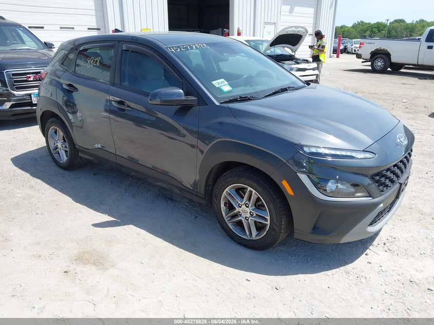 2022 Hyundai Kona VIN KM8K2CAB4NU775496 IAAI salvage auction — LEFT SIDE, Salvage Title, sold $2,325 on 2026-07-21 (photo 1)