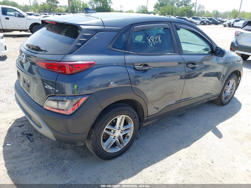 2022 Hyundai Kona VIN KM8K2CAB4NU775496 IAAI salvage auction — LEFT SIDE, Salvage Title, sold $2,325 on 2026-07-21 (photo 4)