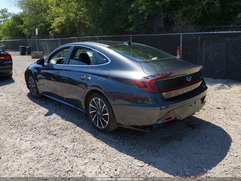 2020 Hyundai Sonata VIN 5NPEH4J28LH034426 IAAI salvage auction — THEFT, Salvage Title, sold $6,400 on 2026-07-16 (photo 3)