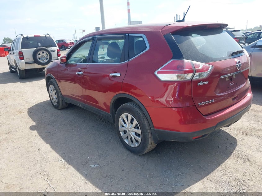 2015 Nissan Rogue VIN KNMAT2MV6FP570274 IAAI salvage auction — FRONT END, Rebuilt (Indiana), sold $650 on 2026-07-29 (photo 3)
