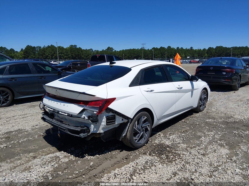 2025 Hyundai Elantra VIN KMHLM4DG8SU049163 IAAI salvage auction — LEFT SIDE, Salvage Title, sold $6,400 on 2026-07-10 (photo 6)