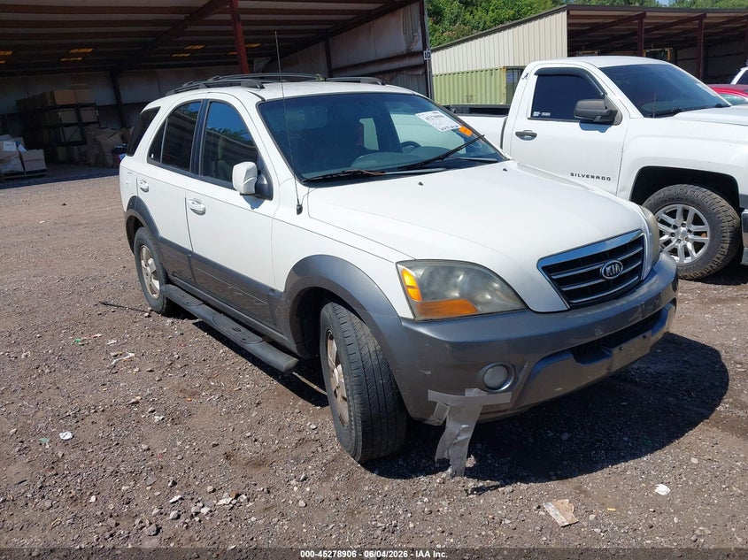 2007 Kia Sorento VIN KNDJD736475713417 IAAI salvage auction — LEFT SIDE, Clear (Alabama), sold $250 on 2026-07-07 (photo 1)