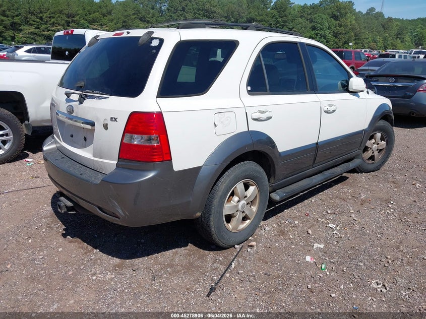 2007 Kia Sorento VIN KNDJD736475713417 IAAI salvage auction — LEFT SIDE, Clear (Alabama), sold $250 on 2026-07-07 (photo 4)