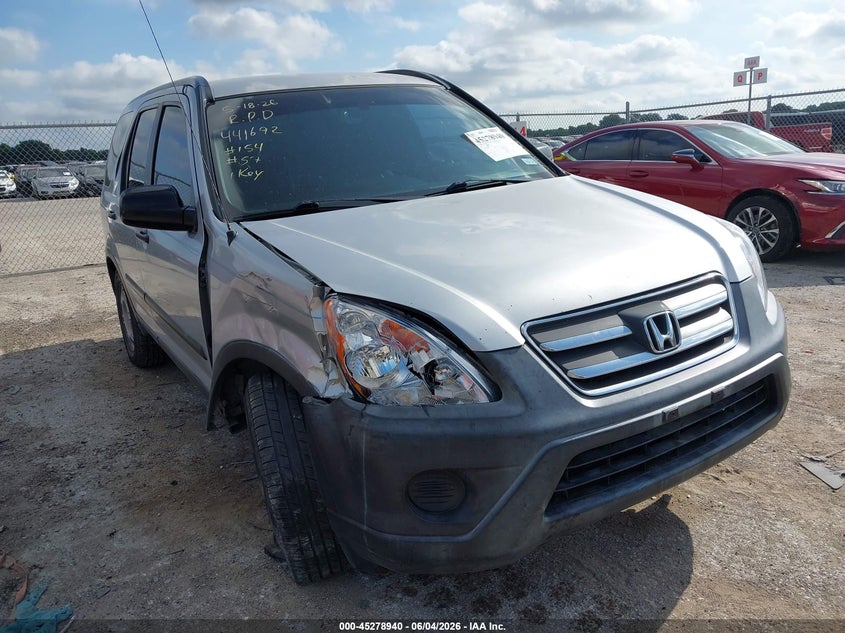 2005 Honda Cr-v VIN JHLRD78595C058055 IAAI salvage auction — RIGHT FRONT, Salvage (Texas), sold $1,200 on 2026-07-14 (photo 1)