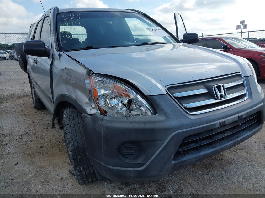2005 Honda Cr-v VIN JHLRD78595C058055 IAAI salvage auction — RIGHT FRONT, Salvage (Texas), sold $1,200 on 2026-07-14 (photo 6)