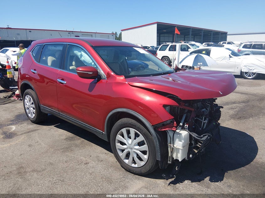 2015 Nissan Rogue VIN KNMAT2MT7FP512768 IAAI salvage auction — FRONT END, Salvage Title, sold $300 on 2026-07-08 (photo 1)