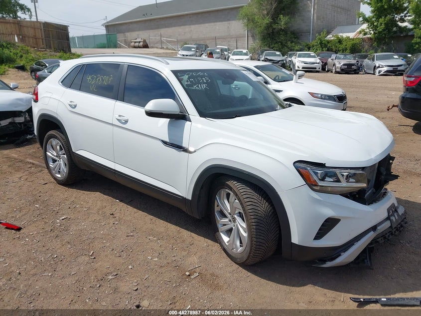 2020 Volkswagen Atlas cross sport VIN 1V2MC2CA9LC206119 IAAI salvage auction — FRONT END, Salvage Title, sold $4,900 on 2026-07-29 (photo 1)
