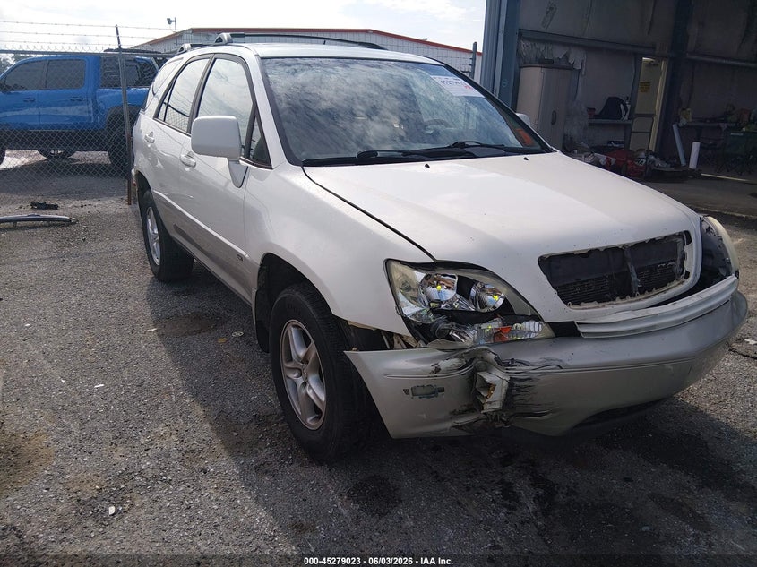 2003 Lexus Rx VIN JTJGF10UX30159017 IAAI salvage auction — RIGHT FRONT, Salvage (Louisiana), sold $375 on 2026-07-07 (photo 1)