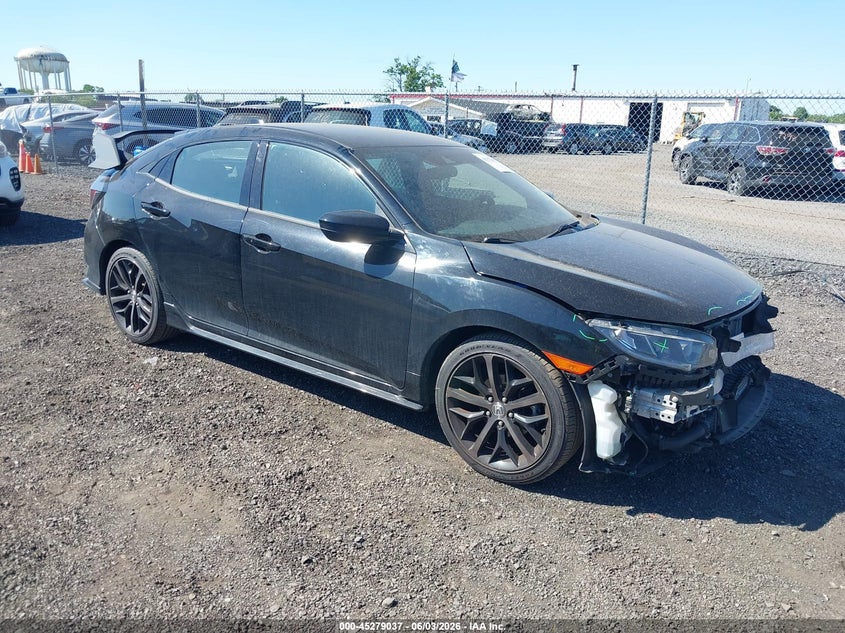 2021 Honda Civic VIN SHHFK7H43MU408146 IAAI salvage auction — FRONT END, Salvage Title, sold $4,950 on 2026-07-27 (photo 1)