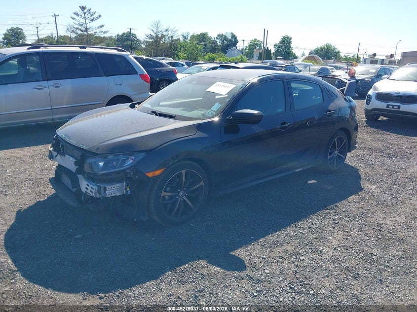 2021 Honda Civic VIN SHHFK7H43MU408146 IAAI salvage auction — FRONT END, Salvage Title, sold $4,950 on 2026-07-27 (photo 2)