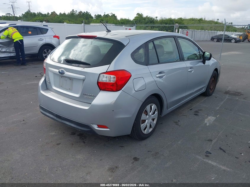 2013 Subaru Impreza VIN JF1GPAA68D2866645 IAAI salvage auction — NORMAL WEAR, Clear (Pennsylvania), sold $475 on 2026-07-06 (photo 4)