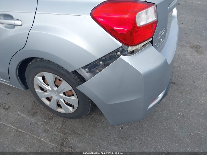 2013 Subaru Impreza VIN JF1GPAA68D2866645 IAAI salvage auction — NORMAL WEAR, Clear (Pennsylvania), sold $475 on 2026-07-06 (photo 6)