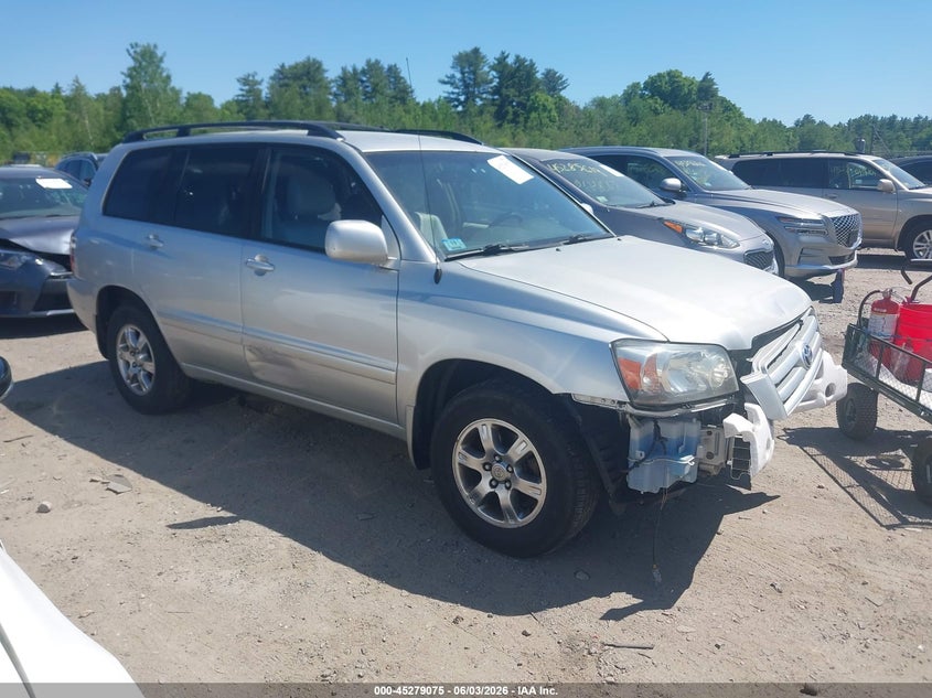 2006 Toyota Highlander VIN JTEDP21A160093051 IAAI salvage auction — FRONT END, Salvage (Idaho), sold $650 on 2026-07-17 (photo 1)