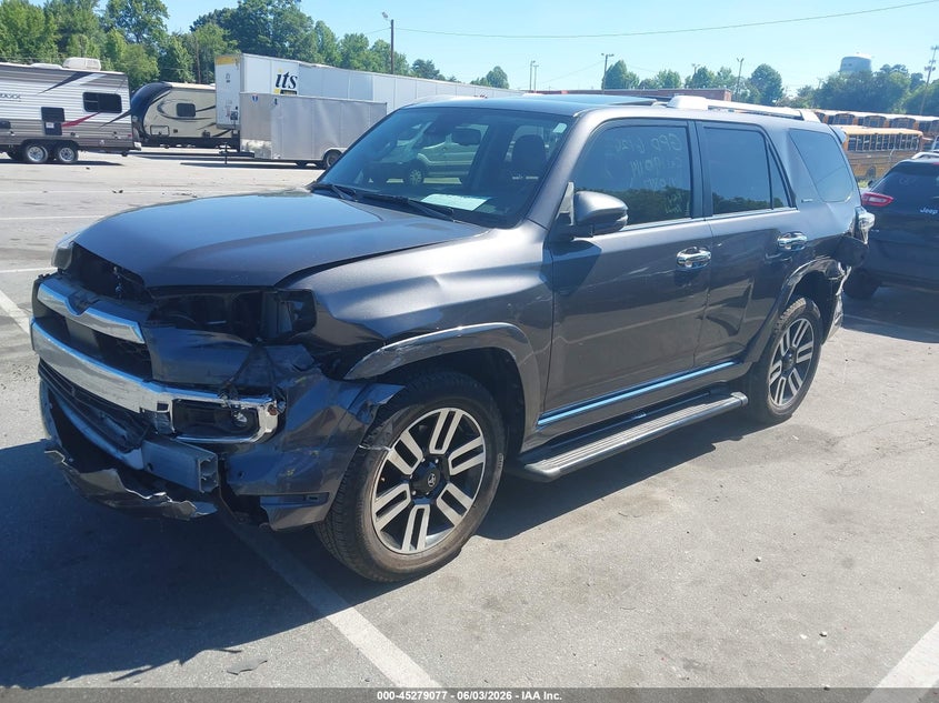 2022 Toyota 4runner VIN JTEKU5JR6N6050747 IAAI salvage auction — LEFT FRONT, Salvage (North Carolina), sold $14,100 on 2026-07-31 (photo 2)