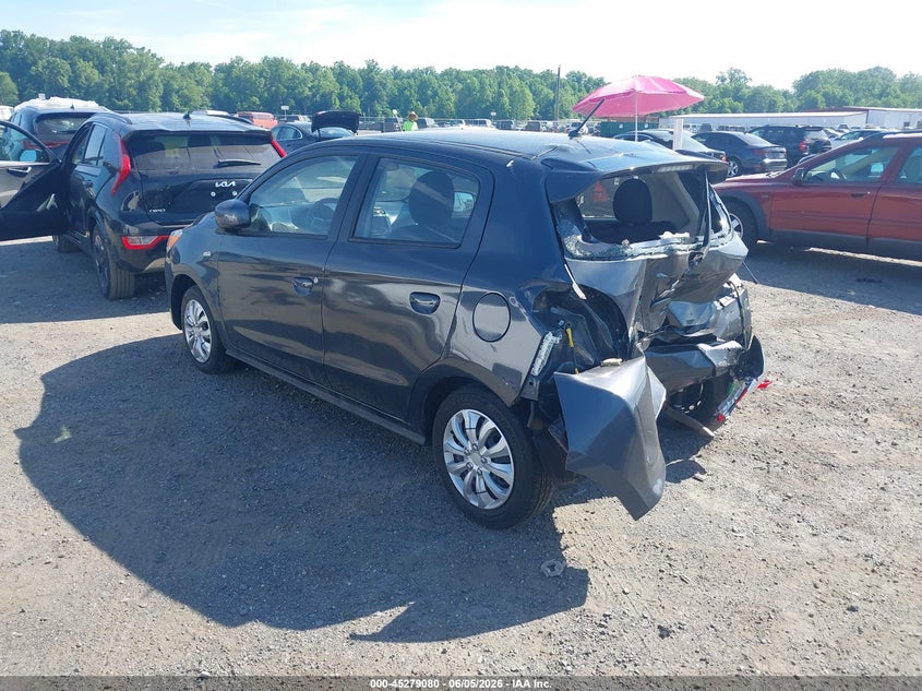 2024 Mitsubishi Mirage VIN ML32AUHJXRH007601 IAAI salvage auction — REAR END, Salvage Title, sold $1,400 on 2026-07-20 (photo 3)