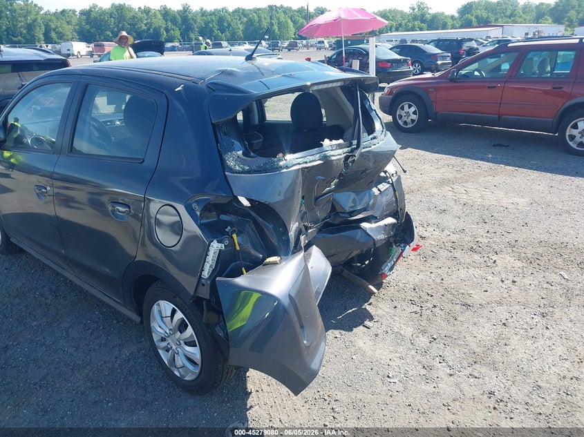 2024 Mitsubishi Mirage VIN ML32AUHJXRH007601 IAAI salvage auction — REAR END, Salvage Title, sold $1,400 on 2026-07-20 (photo 6)