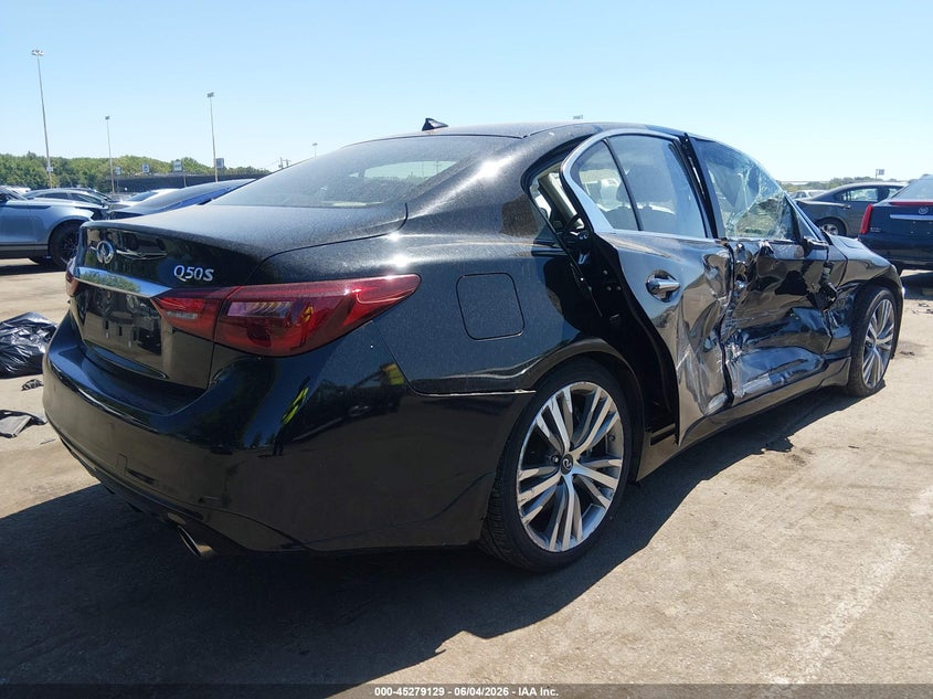 2019 Infiniti Q50 VIN JN1EV7AP1KM541830 IAAI salvage auction — FRONT END, Salvage (New Jersey), sold $3,950 on 2026-10-02 (photo 4)
