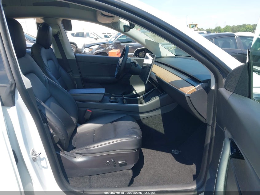 2021 Tesla Model y VIN 5YJYGDEDXMF103015 IAAI salvage auction — LEFT FRONT, Salvage (Georgia), sold $8,450 on 2026-07-30 (photo 5)